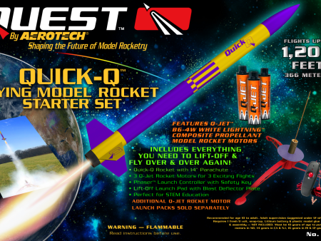 Quest Quick-Q™ Flying Model Rocket Starter Set - Q1408 Online Sale