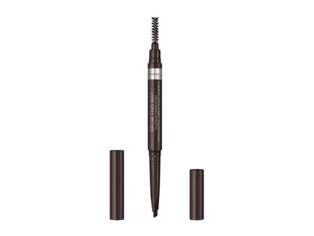 RIMMEL - Brow This Way 2-in-1 Fill & Sculpt, Dark Brown - 0.014 oz. (.4 g) Hot on Sale