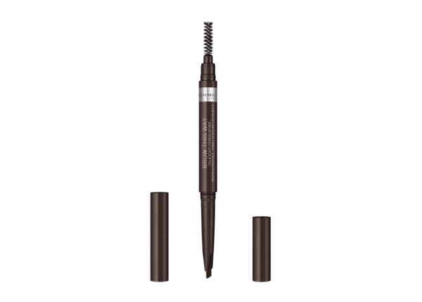 RIMMEL - Brow This Way 2-in-1 Fill & Sculpt, Dark Brown - 0.014 oz. (.4 g) Hot on Sale