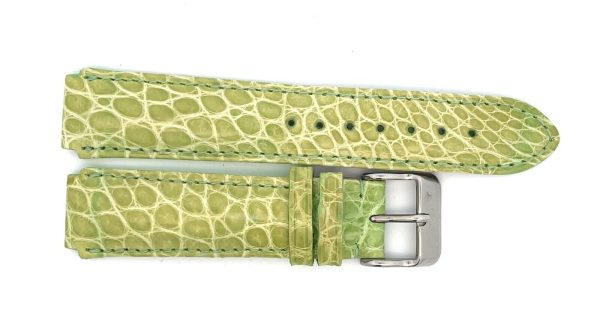 deBeer 17mm Olive Green Alligator Watch Band Fits Aqua Marine Watches Online