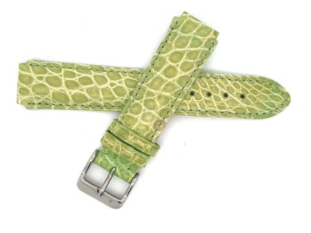 deBeer 17mm Olive Green Alligator Watch Band Fits Aqua Marine Watches Online