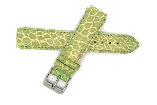 deBeer 17mm Olive Green Alligator Watch Band Fits Aqua Marine Watches Online