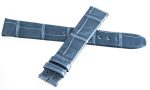 Montblanc Women s 14mm x 13mm Blue  Leather Watch Band Strap FXK Online