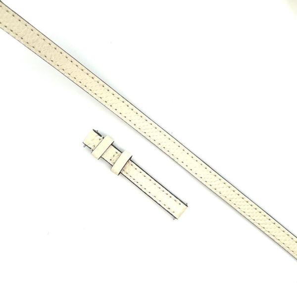 Bvlgari Women s 10mm x 9mm Cream Leather Watch Band 100154486 (M) Supply