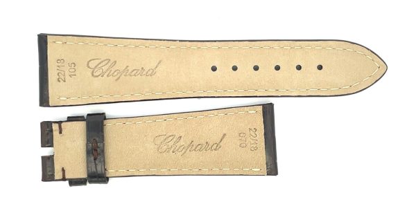 Chopard 22mm x 18mm Black Alligator Watch Band Strap 105 070 Short Online Hot Sale