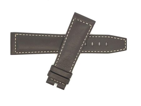 Longines 22mm x 19mm Dark Brown Leather Watch Band L682159934 ZCA4 Online Sale