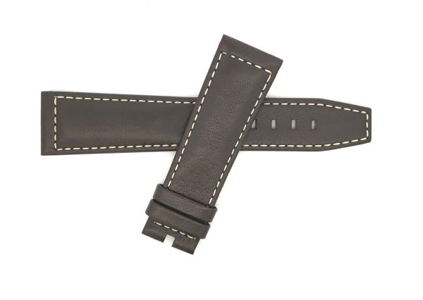 Longines 22mm x 19mm Dark Brown Leather Watch Band L682159934 ZCA4 Online Sale