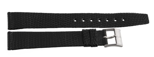 Girard Perregaux 16mm Black Lizard Leather Silver Buckle Watch Band Strap Online