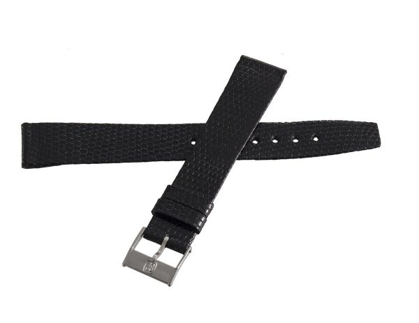 Girard Perregaux 16mm Black Lizard Leather Silver Buckle Watch Band Strap Online